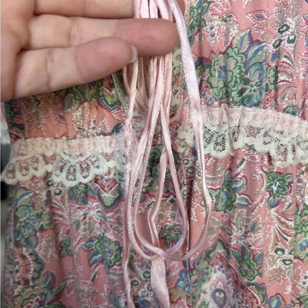 Gilligan & O'Malley Pink Floral Nightgown - Picture 9 of 10